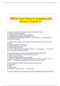 NRFSP Exam Study #1 Questions And Answers Graded A+.