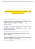 RBS Exam RVS April 2024 Questions And Answers Graded A+.