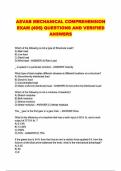 ASVAB MECHANICAL COMPREHENSION EXAM {406} QUESTIONS AND VERIFIED ANSWERS