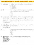 Exam 1 Brain Story MODs Test with Verified Answers Graded A+