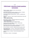 Exam CWEA Grade I Laboratory Analyst questions and answers 2023 solutions