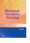 Core Curriculum for Maternal- Newborn Nursing Fourth Edition  Edited by: Susan Mattson, RNC-OB, CTN, PhD, FAAN