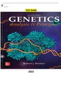 Title: Test Bank for Genetics: Analysis and Principles 7th Edition by Robert Brooker