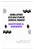 MRL3701 EXAM PACK 2024/2025