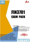 FIN3701 Exam Pack 2023