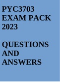 PYC3703 EXAM PACK 2023