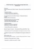 NR 566 Final Exam – Advanced Pharmacology Study Guide - Chamberlain