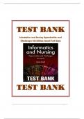 Informatics and Nursing Opportunities and Challenges 6th Edition Sewell Test Bank