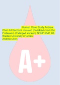 i Human Case Study Andrew Chen All Sections Involved (Feedback from the Professor) (2 Merged Version) NRNP 6541 C8 Walden University i Human: Andrew Chen