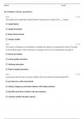 Exam (elaborations) Community Health Nursing (CHN) |Community Health Nursing NCLEX Questions 