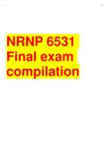 NRNP 6531 Final Exam Compilation For 2023 (Score 100%)