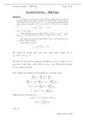 Actuarial Statistics - 2006 Past Paper with Solutions