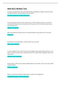 AHA ACLS Written Test Answered 50 out of 50(100% scored) 2021/2022 