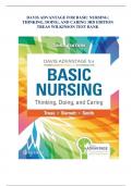 DAVIS ADVANTAGE FOR BASIC NURSING: THINKING, DOING, AND CARING 3RD EDITION 