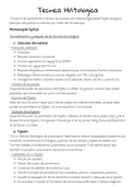 Técnicas Histológicas-  Histología