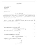 Introduction to Optics Geometrical, Physical and Quantum