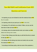 Taco Bell Shift Lead Certification Exam 2023 Questions and Answers (Verified Answers by Expert)