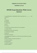 SSN301 Exam Questions With Correct Answers