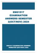 ENG1517 EXAMINATION ANSWERS SEMESTER 2(OCT/NOV) 2024