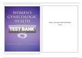 TEST BANK WOMEN'S GYNECOLOGIC HEALTH 3RD EDITION