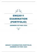 ENG2611 EXAMINATION (PORTFOLIO) ANSWERS OCT/NOV 2024