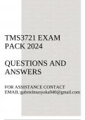 TMS3721 Exam pack 2024(Questions and answers)