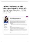  CASE Case i-Human Case Week #9: 26-Year-Old Female with Frequent Severe Headaches | Outpatient Clinic | Case i-Human Case Week #9: 26-Year-Old Female with Frequent Severe Headaches | Outpatient Clinic | Case Study (Class 6512) for Walden University 