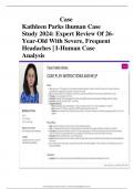 Case Kathleen Parks ihuman Case Study 2024: Expert Review Of 26-Year-Old With Severe, Frequent Headaches | I-Human Case Analysis