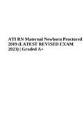 ATI RN Maternal Newborn Proctored 2019 (LATEST REVISED EXAM 2023) | Graded A+, ATI RN Maternal Newborn Online Practice 2019 A | Complete Guide and ATI RN Maternal Newborn Proctored Exam 2022 / RN Maternal Newborn Proctored Exam 2023-2023