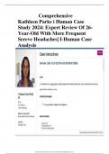 Comprehensive Kathleen Parks i Human Case Study 2024: Expert Review Of 26-Year-Old With More Frequent Sereve Headaches| I-Human Case Analysis