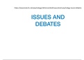 issues and debates