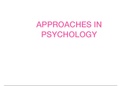 Approaches in Psychology