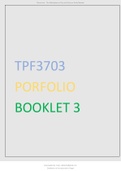 TPF3703 PORFOLIO BOOKLET.TPF3703 PORFOLIO BOOKLET.TPF3703 PORFOLIO BOOKLET.