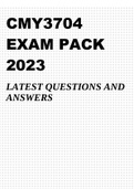 CMY3704 EXAM PACK 2023