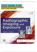  TEST BANK FOR: Radiographic Imaging and Exposure 6th Edition by Terri L. Fauber  latest Update. 