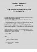 WDD 230 Final Exam Questions With Correct Answers