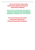 Ava Cruz 20 yr old i-Human Case study CC: Headache Assessment Quest and Physical assessment {INCLUSIVE OF THE PROBLEM STATEMENT, DIAGNOSIS AND TEST RESULTS)