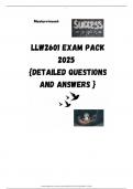 LLW2601 EXAM PACK 2025  {DETAILED QUESTIONS AND ANSWERS }