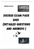 DSC1520 EXAM PACK 2025  {DETAILED QUESTIONS AND ANSWERS }