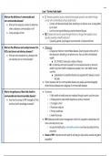 Summary - Communicable & Non-communicable diseases