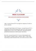 MSSC CLA EXAM WITH GUARANTEED ACCURATE ANSWERS