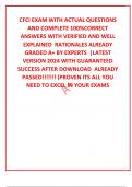 CFCI EXAM WITH ACTUAL QUESTIONS AND COMPLETE 100%CORRECT ANSWERS WITH VERIFIED AND WELL EXPLAINED  RATIONALES ALREADY GRADED A+ BY EXPERTS  |LATEST VERSION 2024 WITH GUARANTEED SUCCESS AFTER DOWNLOAD  ALREADY PASSED!!!!!!! (PROVEN ITS ALL YOU NEED TO EXCE