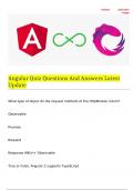 Angular Quiz Questions And Answers Latest Update