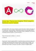 Javascript Typescript Angular With Complete Solutions Latest Update