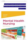 TEST BANK For Davis Advantage for Neeb's Mental Health Nursing, 6th Edition By Linda M. Gorman, Robynn Anwar, Verified Chapters 1 - 22, Complete Newest Version