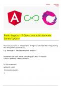 Basic Angular - 3 Questions And Answers Latest Update