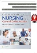 TEST BANK For Advanced Practice Nursing in the Care of Older Adults 3rd Edition Kennedy-Malone, Verified Chapters 1 - 23, Complete Newest Version