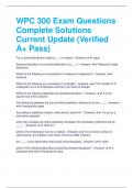 WPC 300 Exam Questions Complete Solutions Current Update (Verified A+ Pass)