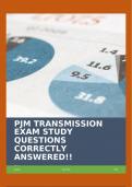 PJM TRANSMISSION EXAM STUDY (PJM TRANSMISSION EXAM STUDY MATERIAL AS OF 6/30/2024) QUESTIONS CORRECTLY ANSWERED!!