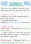 Physics notes on waves and sound